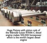 May be an image of text that says 'Mechanic Tube Huge Pistons with piston rods of the Wärtsil...jpeg