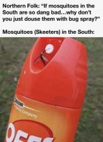 May be an image of text that says 'Northern Folk: %22If mosquitoes in the South are so dang b...jpeg